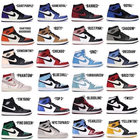 best jordan 1 colours